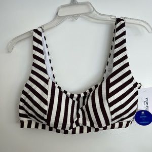 Striped Bikini Top Plus Size